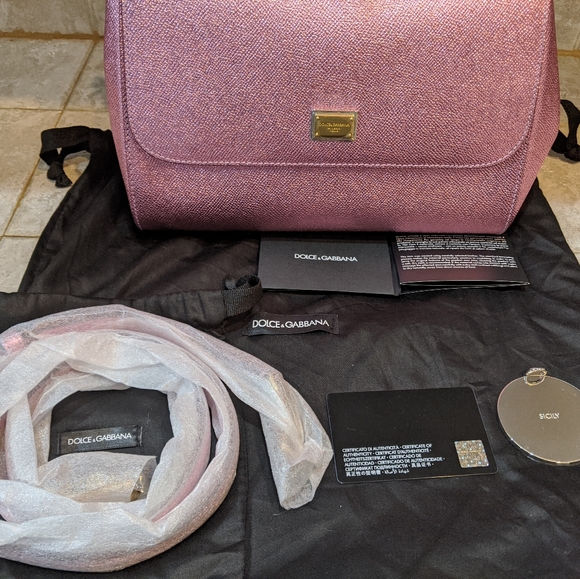 New Dolce & Gabbana Top Handle Leather Satchel - Picture 2 of 8